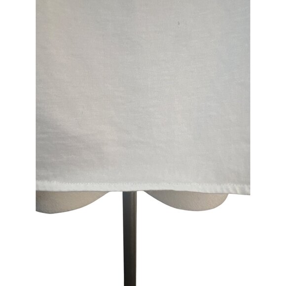 ZARA Home Medium White Lace Trim Cotton Camisole Tank - Picture 5 of 14